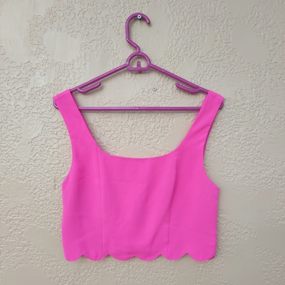Sugarlips Tops - Pink Sigarlips Tank Top Medium Polyester w/ Back Zipper